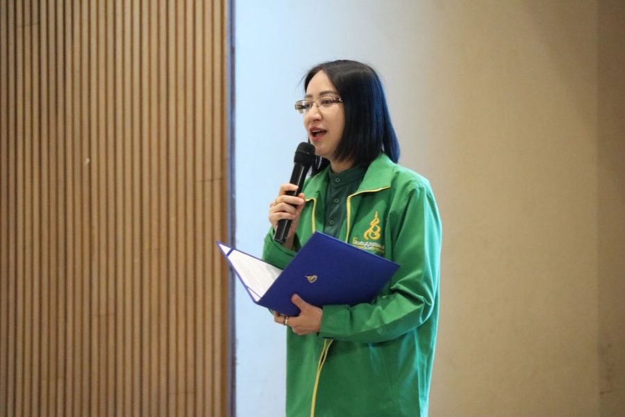 ท่านคณบดีคณะเทคโนโลยีการเกษตรกล่าวเปิดกิจกรรม