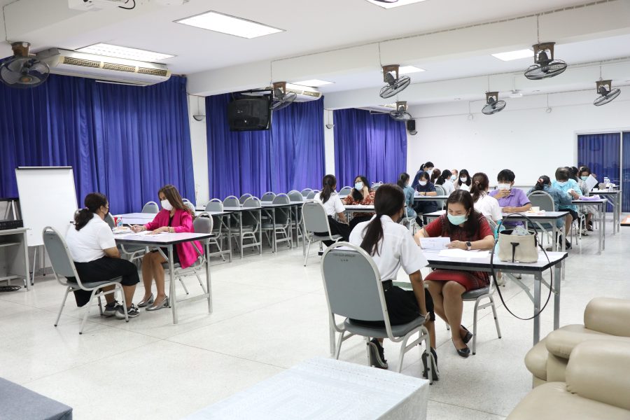 ภาพบรรยากาศสัมภาษณ์ทุนนักศึกษาคณะเทคโนโลยีการเกษตร ประจำปี 2566