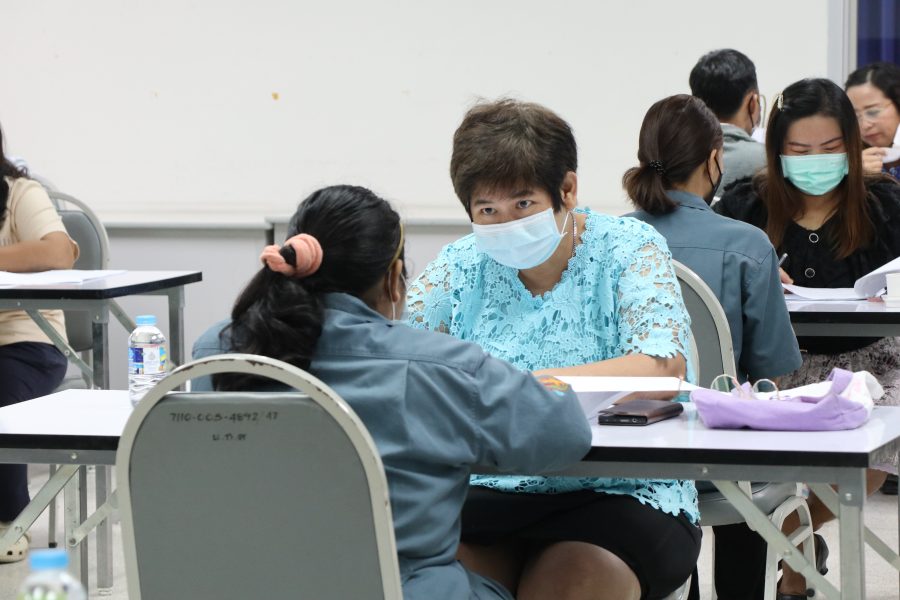 ภาพบรรยากาศสัมภาษณ์ทุนนักศึกษาคณะเทคโนโลยีการเกษตร ประจำปี 2566
