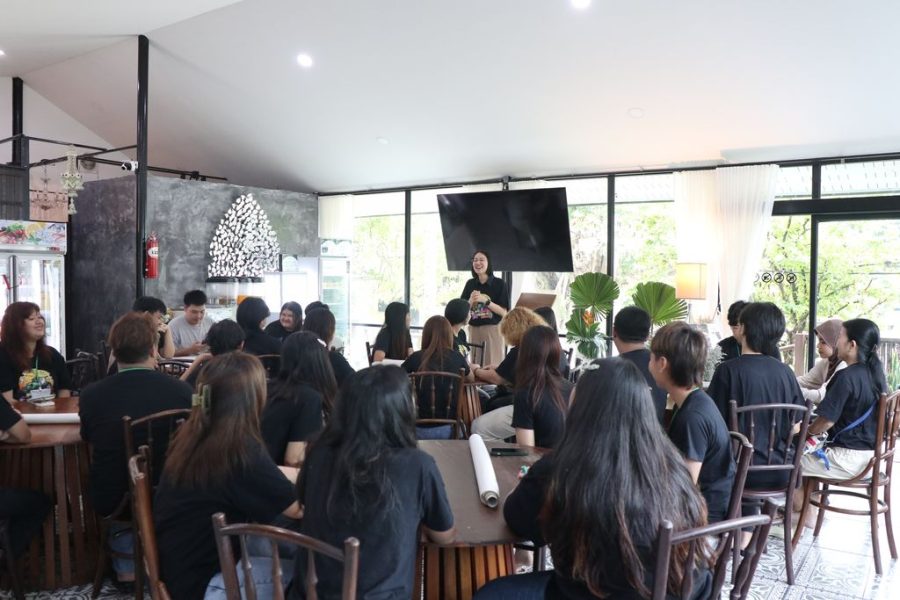 คณบดีคณะเทคโนโลยีการเกษตรกล่าวเปิดโครงการและต้อนรับสโมสรนักศึกษาชุดใหม่