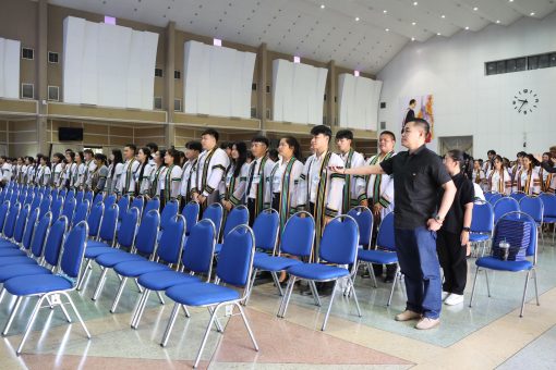 คณะเทคโนโลยีการเกษตร มทร.ธัญบุรี จัดซ้อมย่อยพิธีพระราชทานปริญญาบัตร ประจำปีการศึกษา ๒๕๖๗ เพื่อเตรียมความพร้อมให้แก่บัณฑิตก่อนเข้าร่วมพิธี