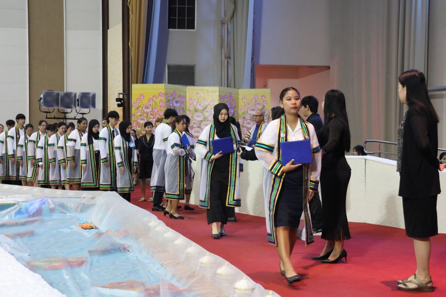 คณะเทคโนโลยีการเกษตร มทร.ธัญบุรี จัดซ้อมย่อยพิธีพระราชทานปริญญาบัตร ประจำปีการศึกษา ๒๕๖๗ เพื่อเตรียมความพร้อมให้แก่บัณฑิตก่อนเข้าร่วมพิธี