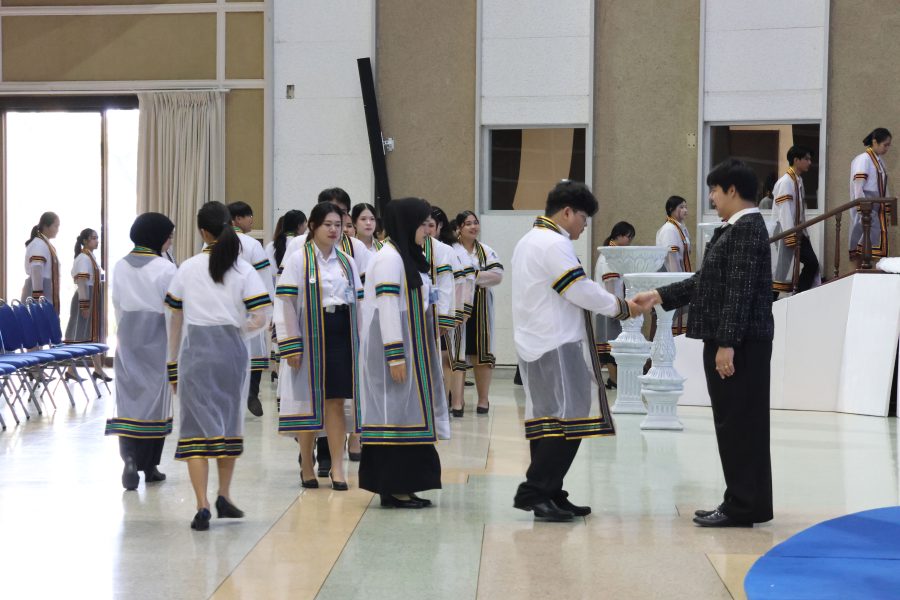 คณะเทคโนโลยีการเกษตร มทร.ธัญบุรี จัดซ้อมย่อยพิธีพระราชทานปริญญาบัตร ประจำปีการศึกษา ๒๕๖๗ เพื่อเตรียมความพร้อมให้แก่บัณฑิตก่อนเข้าร่วมพิธี