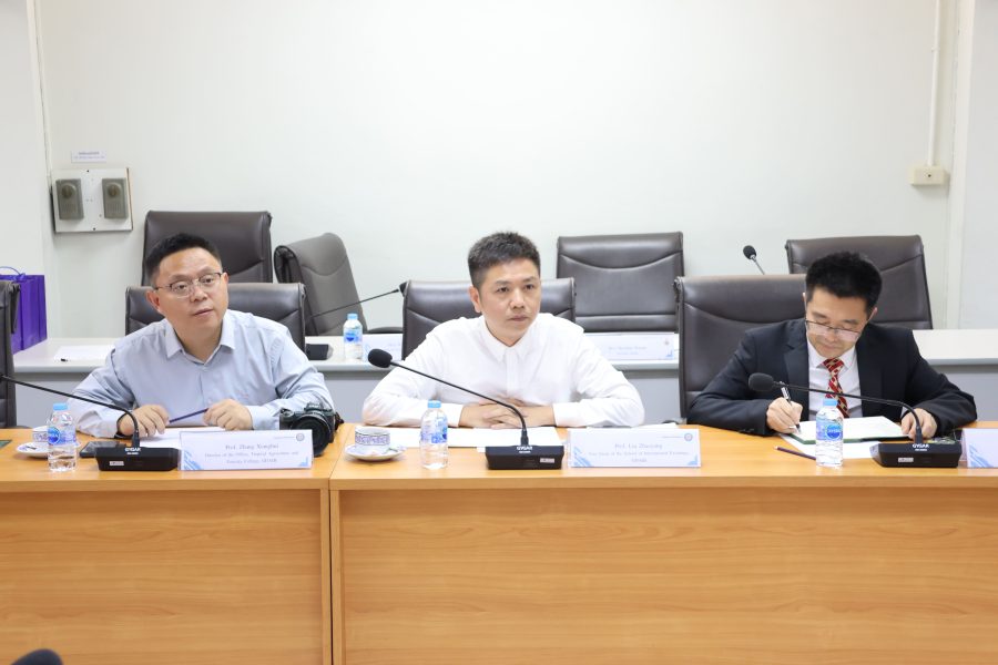 คณะเทคโนโลยีการเกษตร มทร.ธัญบุรี หารือความร่วมมือทางวิชาการกับ Guangdong AIB Polytechnic สาธารณรัฐประชาชนจีน