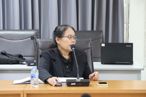 คณะเทคโนโลยีการเกษตร มทร.ธัญบุรี จัดประชุมคณะกรรมการคัดเลือกบุคลากร 2 ราย เพื่อเข้ารับการประเมินเข้าสู่ตำแหน่งที่สูงขึ้น