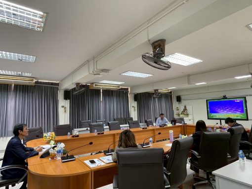 สอบวิทยานิพนธ์ของนักศึกษาระดับบัณฑิตศึกษา หลักสูตรวิทยาศาสตรมหาบัณฑิต สาขาวิชานวัตกรรมและเทคโนโลยีการเกษตร