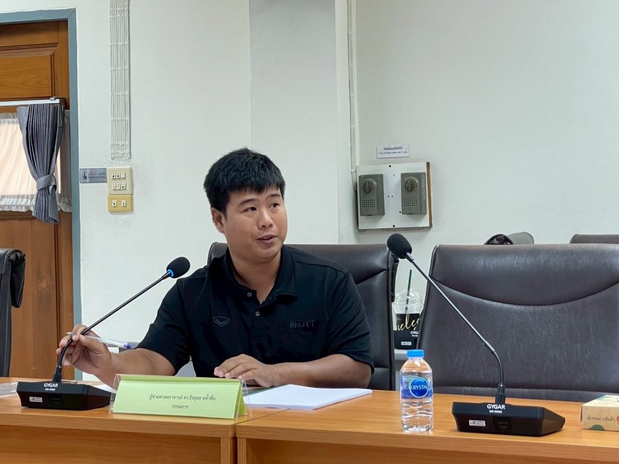 สอบวิทยานิพนธ์ของนักศึกษาระดับบัณฑิตศึกษา หลักสูตรวิทยาศาสตรมหาบัณฑิต สาขาวิชานวัตกรรมและเทคโนโลยีการเกษตร