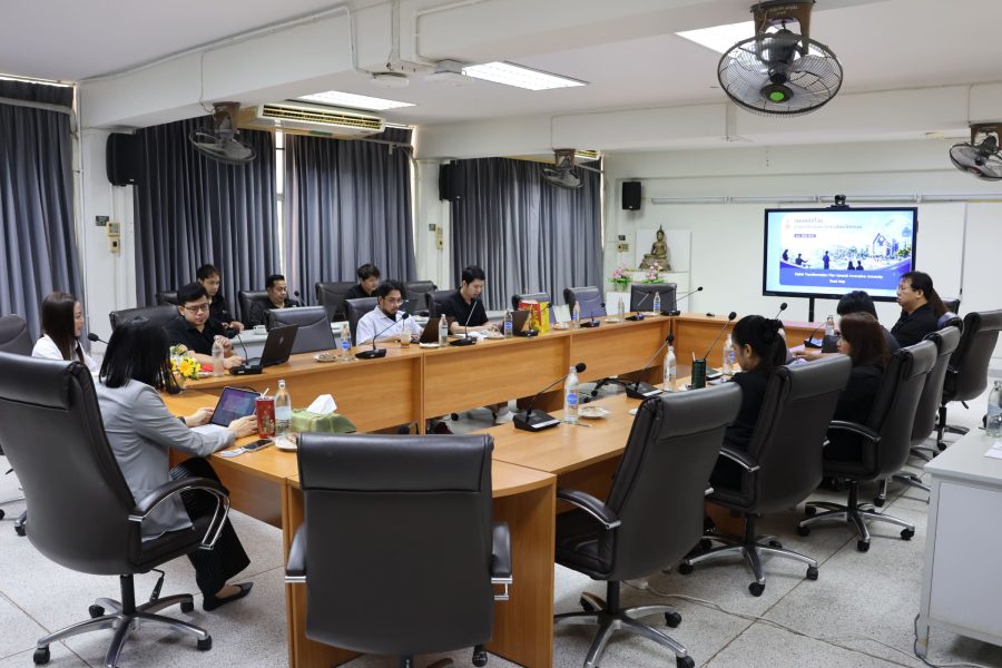 คณะเทคโนโลยีการเกษตร ร่วมกับสำนักวิทยบริการ และเทคโนโลยีสารสนเทศ มทร.ธัญบุรี หารือแนวทางพัฒนาเทคโนโลยีสารสนเทศของศูนย์รังสิต