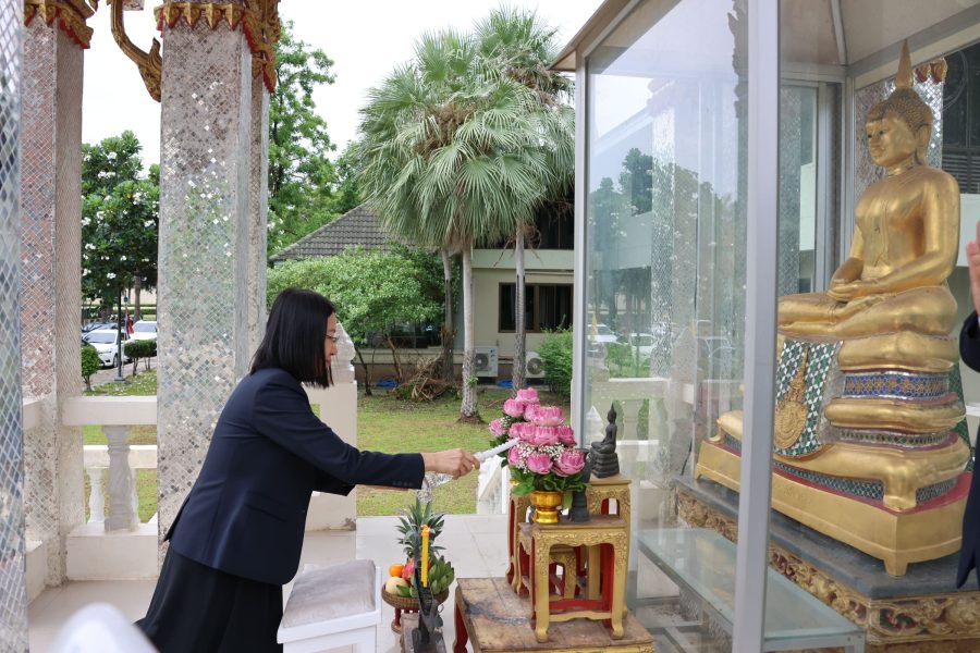คณะเทคโนโลยีการเกษตร มทร.ธัญบุรี จัดพิธีบวงสรวงองค์พ่อพระพิรุณทรงนาค เสริมสิริมงคลรับปีการศึกษาใหม่ 2569