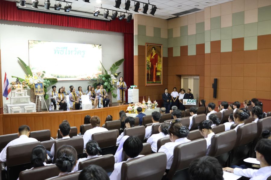 นักศึกษาใหม่คณะเทคโนโลยีการเกษตร มทร.ธัญบุรี ร่วมพิธีไหว้ครู ประจำปีการศึกษา 2569 แสดงความกตัญญูต่อครูอาจารย์