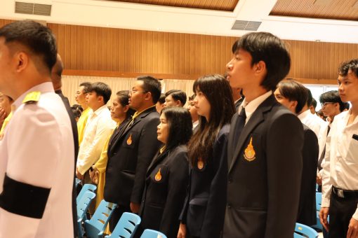 คณะเทคโนโลยีการเกษตร มทร.ธัญบุรี ร่วมพิธีเจริญพระพุทธมนต์และถวายสัตย์ปฏิญาณ เนื่องในวันเฉลิมพระชนมพรรษาพระบาทสมเด็จพระวชิรเกล้าเจ้าอยู่หัว ประจำปี 2569