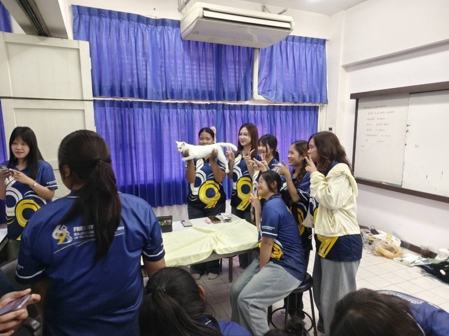 นักศึกษาสาขาการพยาบาลสัตว์ คณะเทคโนโลยีการเกษตร มทร.ธัญบุรี เรียนรู้ “แมวไทยโบราณ” เสริมทักษะวิชาชีพและสืบสานองค์ความรู้สายพันธุ์แมวไทย